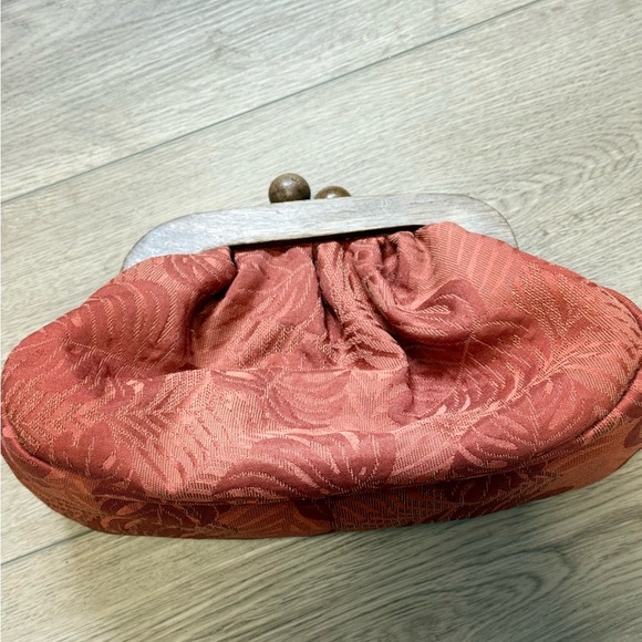 Zara Rust Beaded Accent Clutch(Missing Handle) - Picture 3 of 6